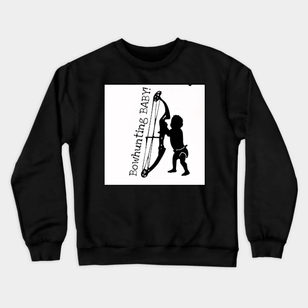 Bow hunting  baby Crewneck Sweatshirt by mursart68